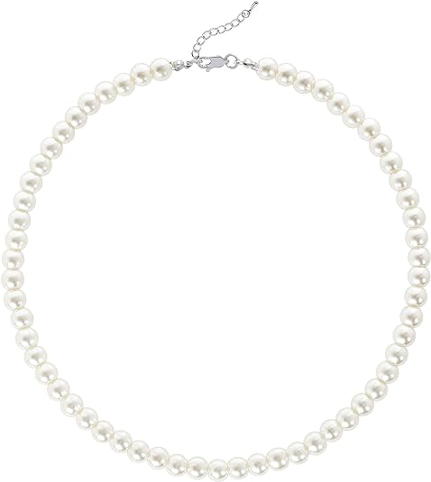 💥BABEYOND💥Collana rotonda con perle finte Collana di perle nuziali per spose