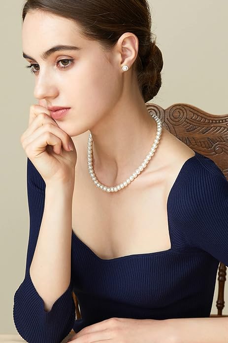 💥BABEYOND💥Collana rotonda con perle finte Collana di perle nuziali per spose
