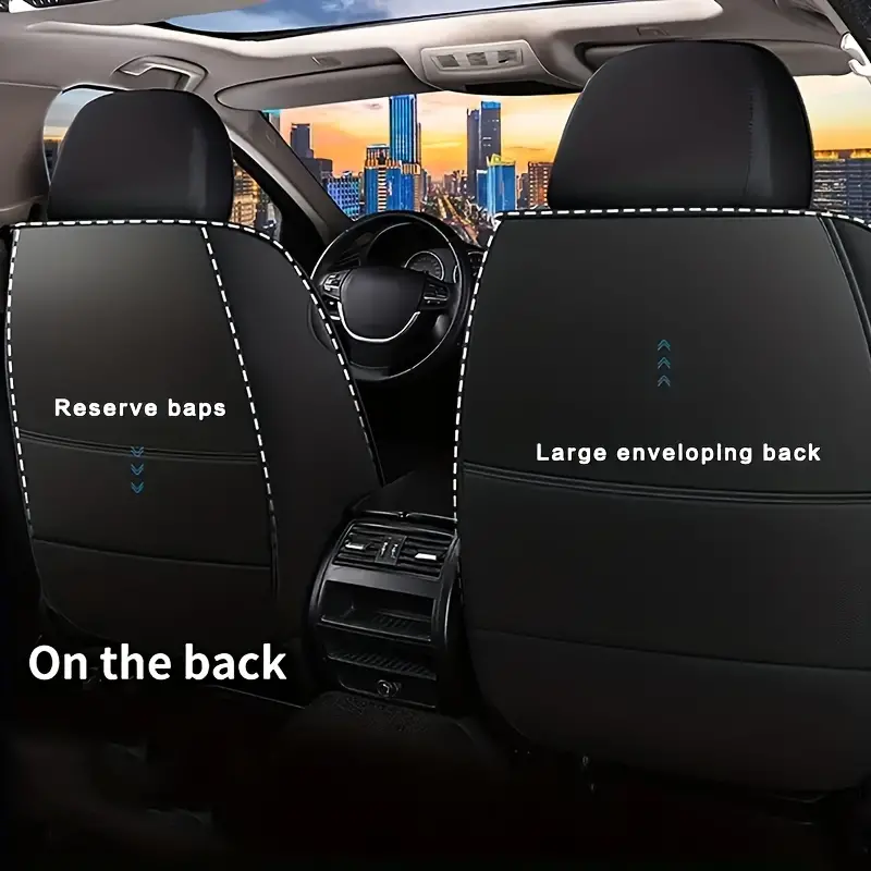 1 Buc. Huse Universale Pentru Scaune De Mașină Huse De Scaun Din Piele PU Pernă Covoraș De Protecție Pentru Scaune Pentru Sedan SUV Accesorii Pentru Mașină (doar 1 Husă Pentru Scaunul Din Față) detalii 3