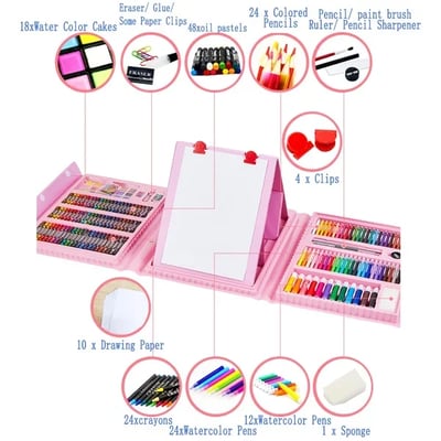 Deluxe 6-in-1 Kunst-Kreativitäts-Set(🎁Das beste Geschenk für Kinder)