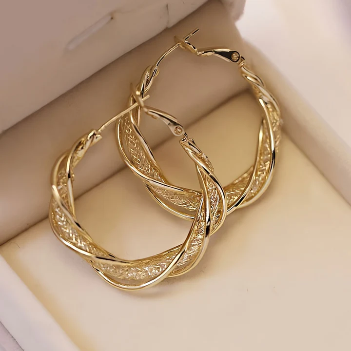🔥 Sconto del 50% - - 🎁Orecchini intrecciati alla moda