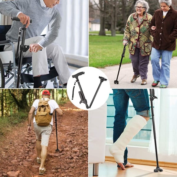👴🧓Doppelgriff faltbarer LED-Lichtstock