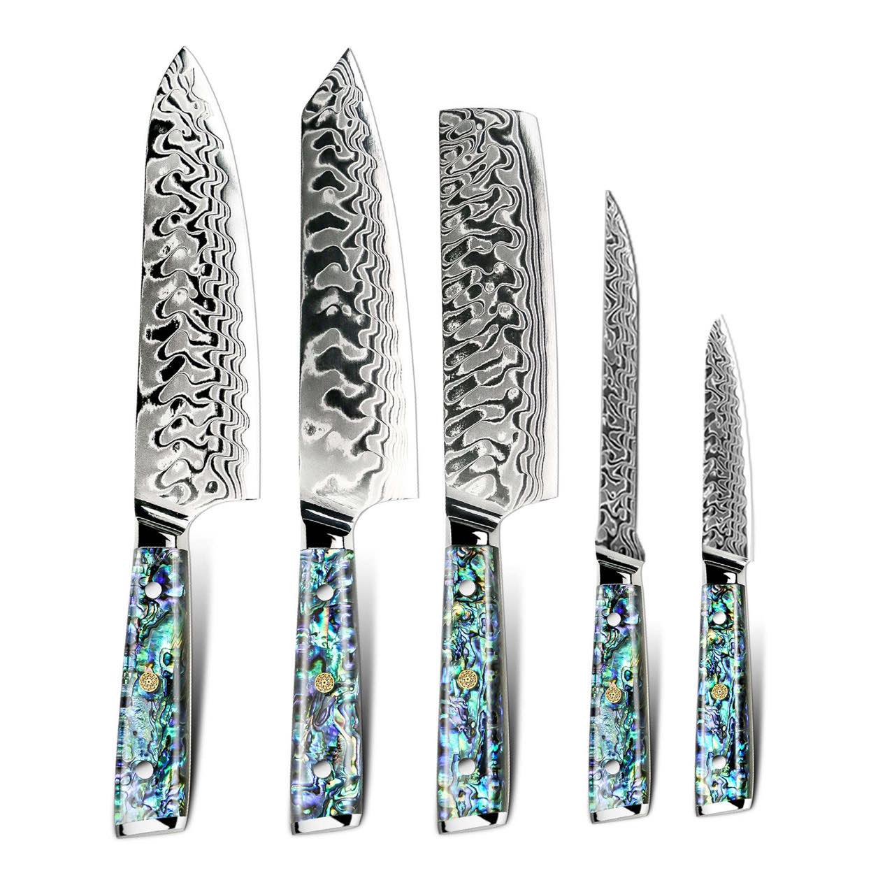 Conjunto de facas de 5 peças Suraisu Master Chef - Faca de chef | Faca de trinchar Nachi | Hanói | Conjunto de faca para desossar