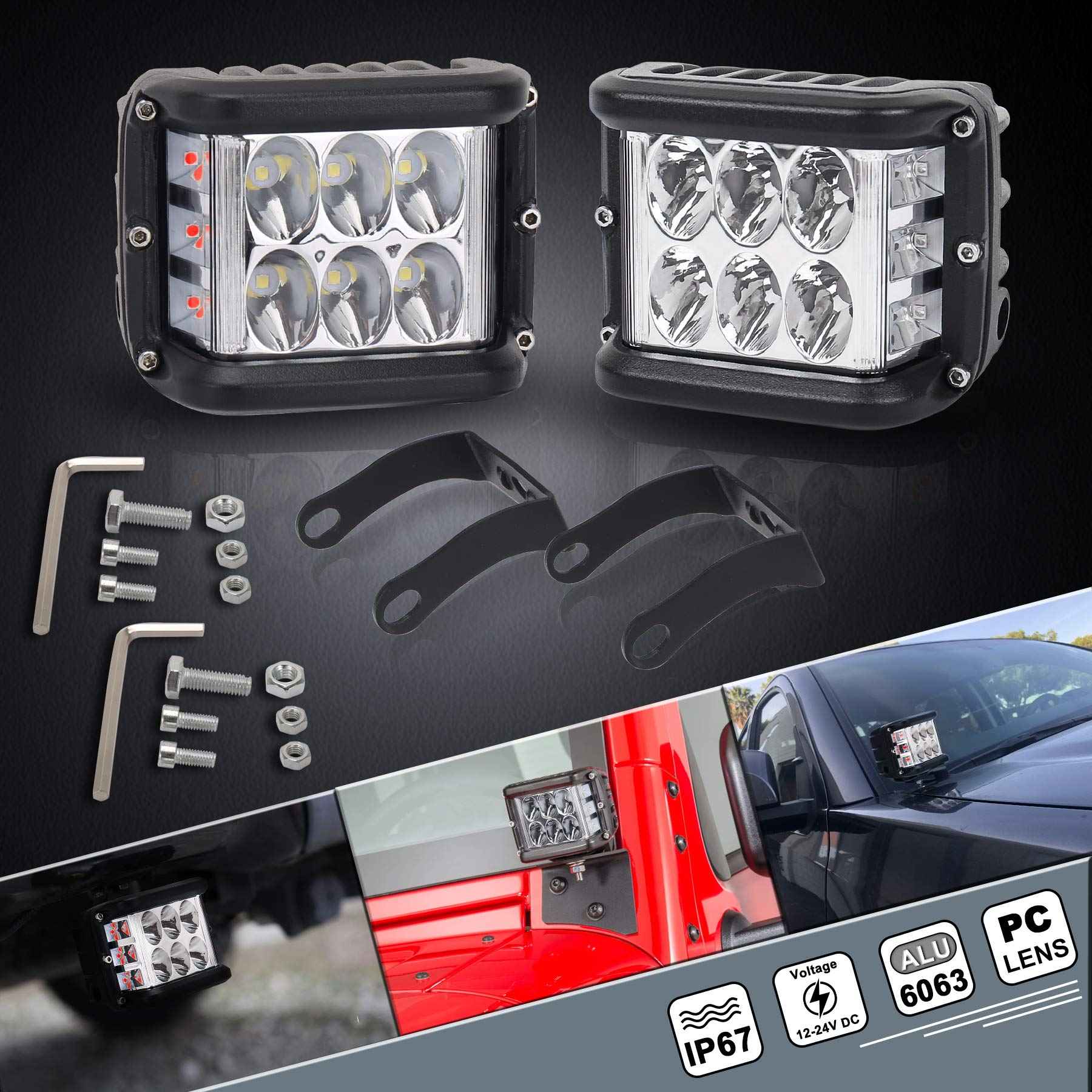 🚙OVOTOR LED trigubo apšvietimo visureigio modifikavimo lemputė