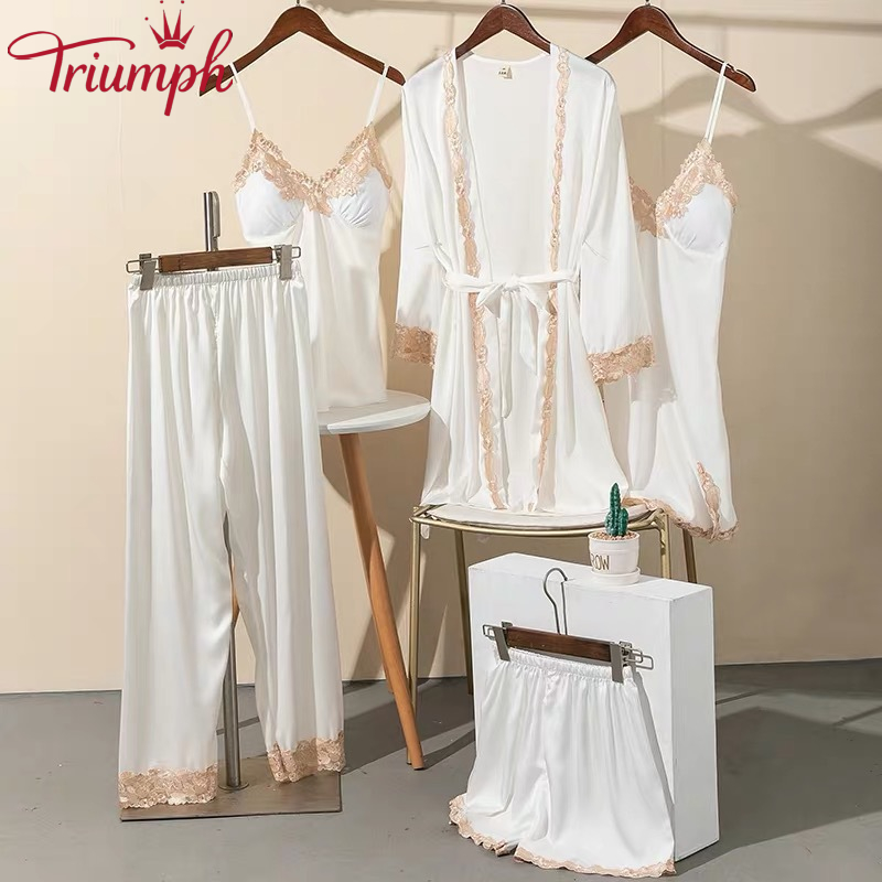 Triumph - Pigiama in seta ghiaccio 5 pezzi