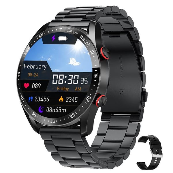 Multifunktionale Alltags-Smartwatch mit Bluetooth für Männer/Frauen