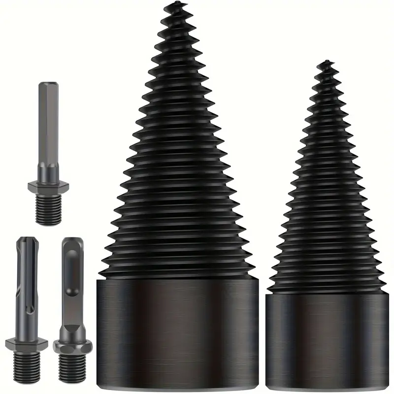 2 vnt malkų rąstų skirstytuvas 32 mm 42 mm daug anglies turinčio plieno medienos rąstų grąžtas su &scaron;e&scaron;iakampiu/apvaliu/kvadračiu kotu, dengtu titanu i&scaron;sami informacija 6