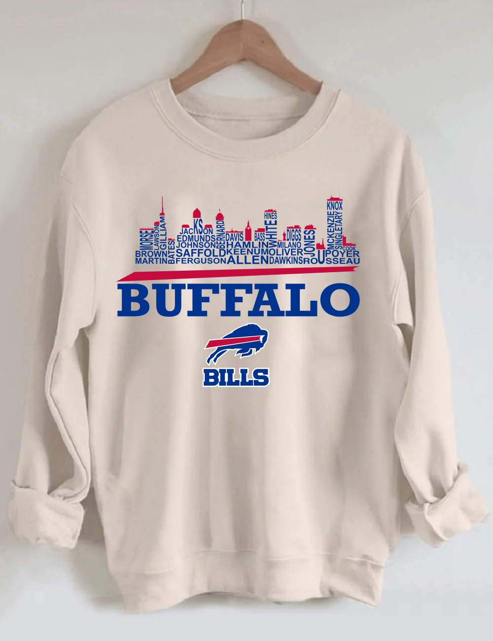 Buffalo Bills Names Football Sweatshirt