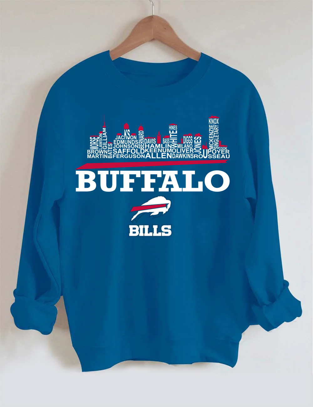 Buffalo Bills Names Football Sweatshirt