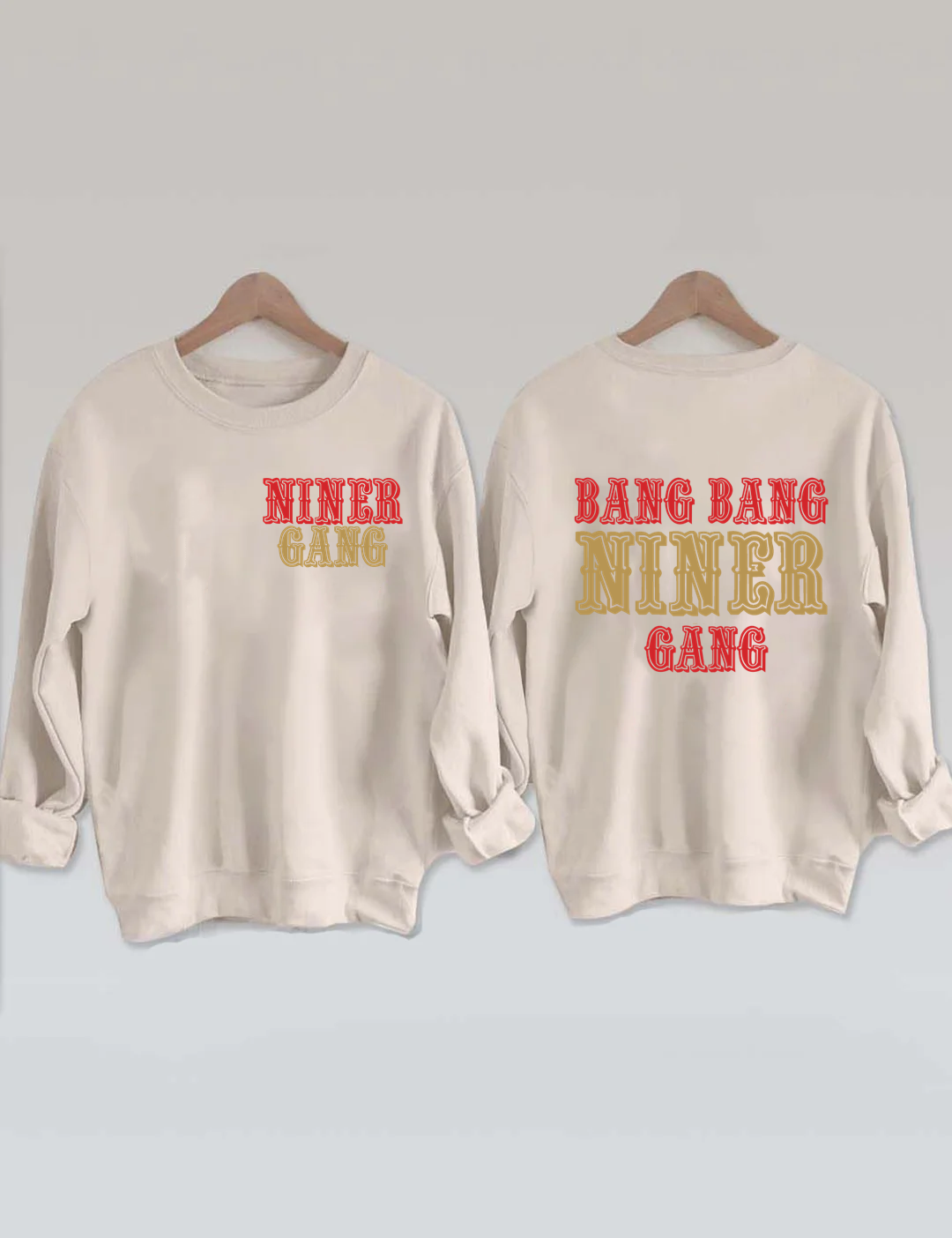 Bang Bang Niner Gang Football Sweatshirt