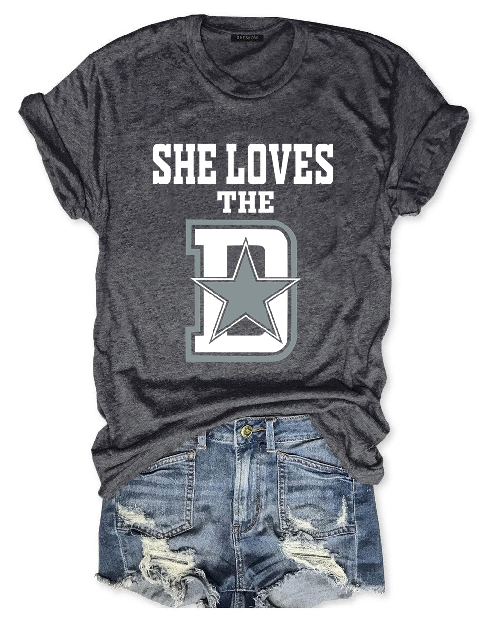 She Loves The Dallas Cowboys Football T-Shirt