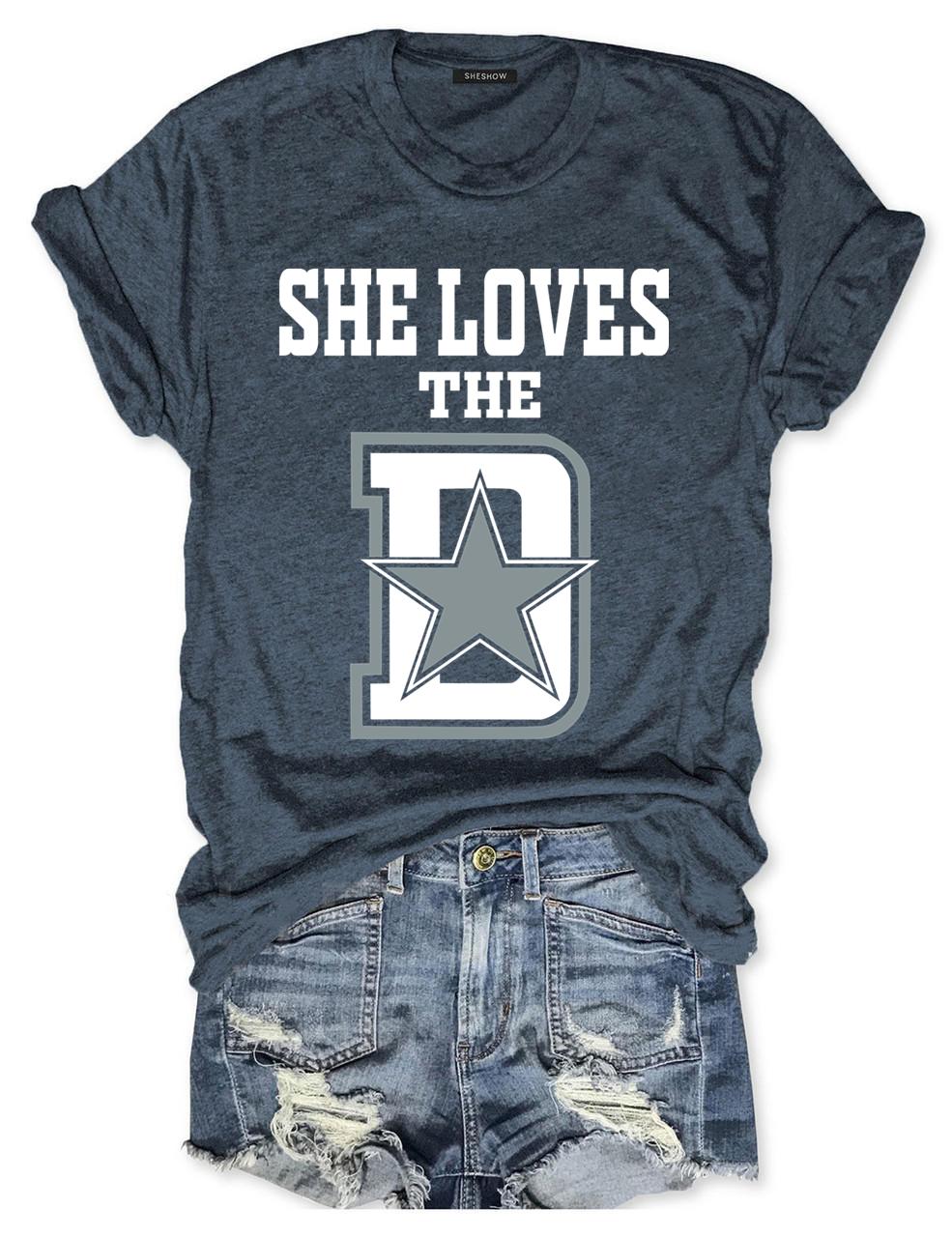 She Loves The Dallas Cowboys Football T-Shirt