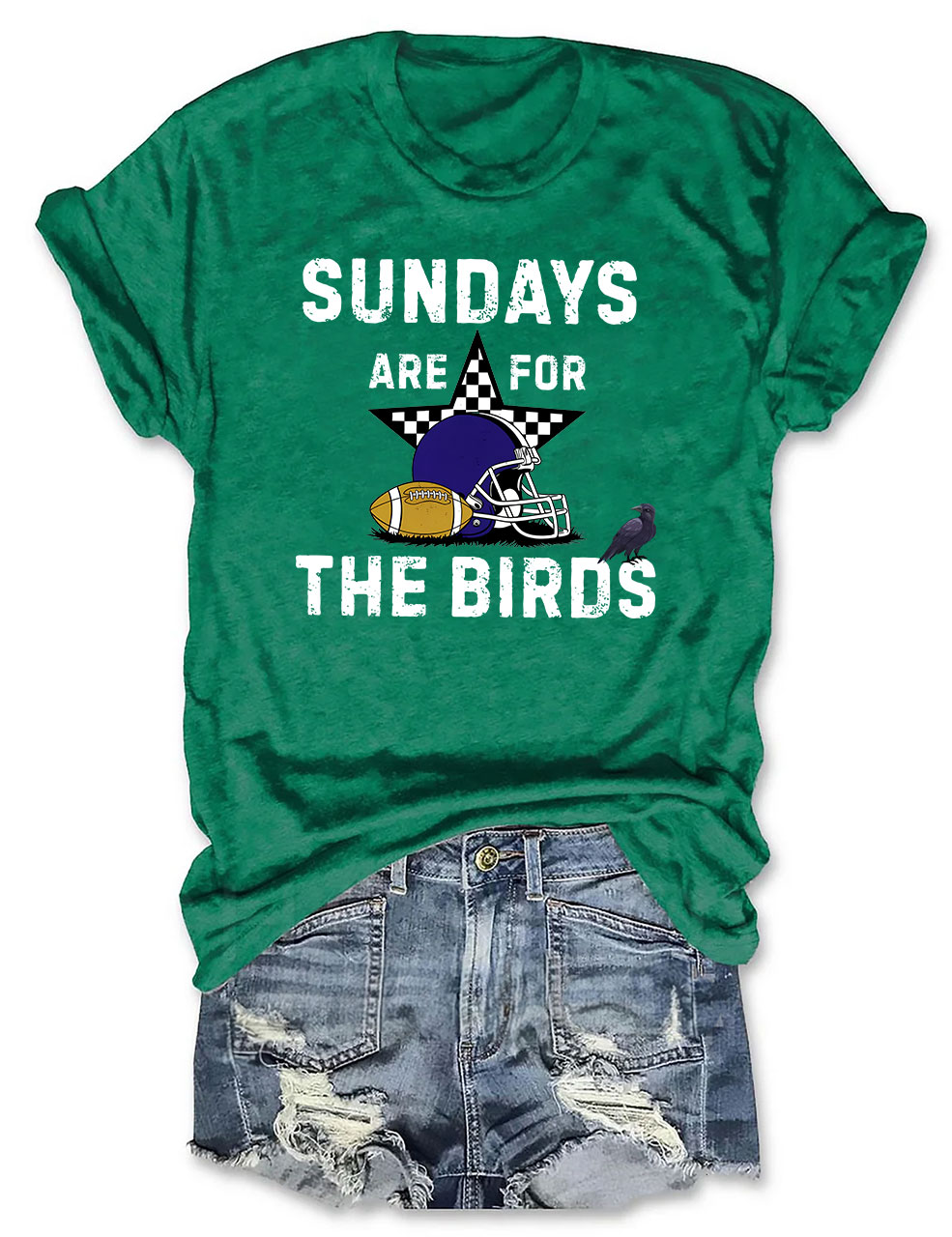 Sundays Are For The Birds Baltimore Funny Football T-Shirt