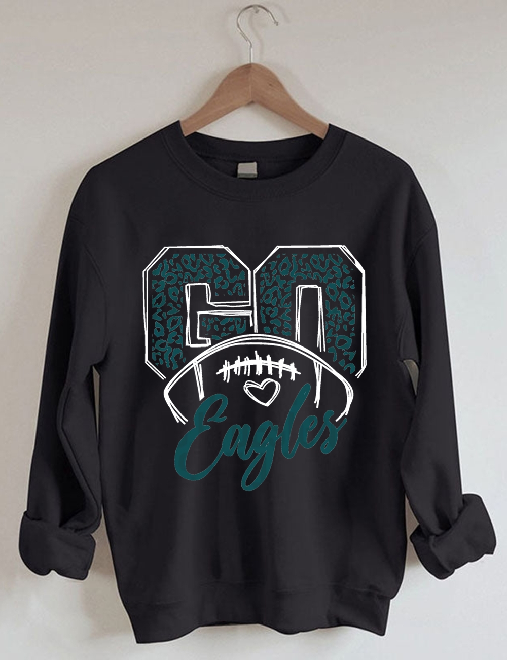 Leapord Go Eagle Football Sweatshirt