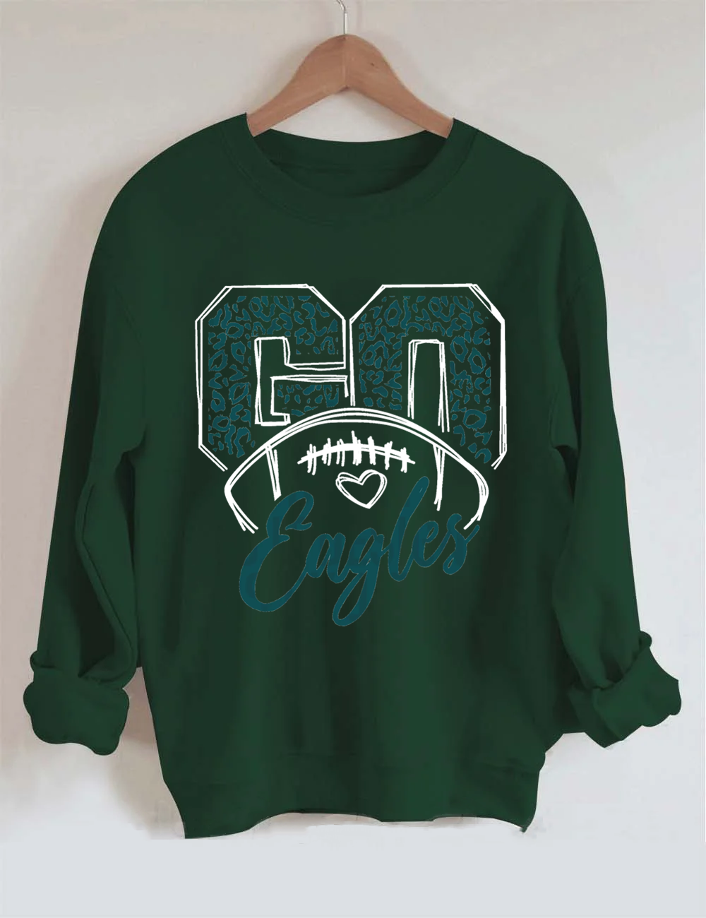 Leapord Go Eagle Football Sweatshirt