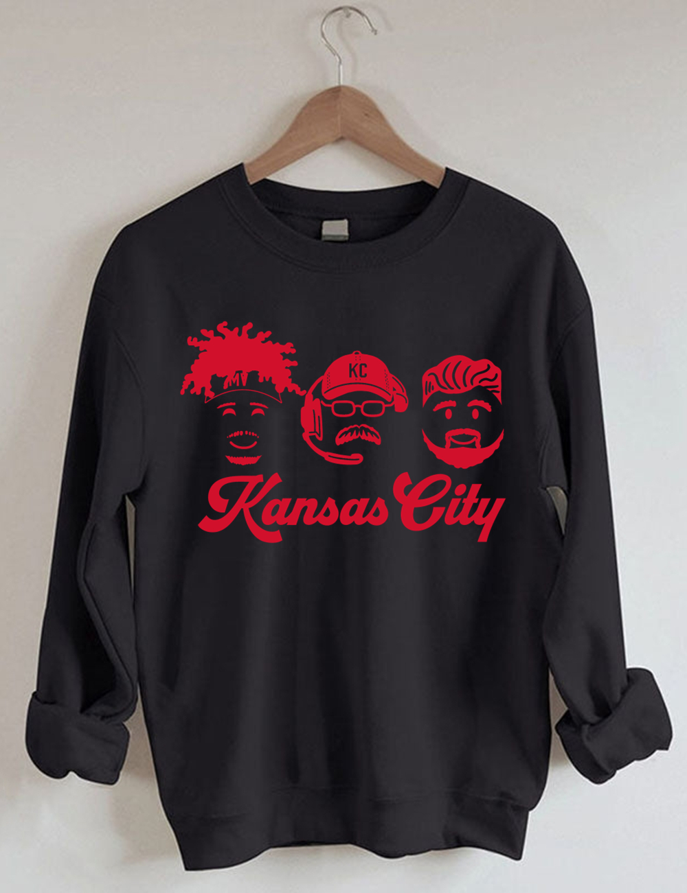 Mahomes-Kelce-Reid Emojis Football Sweatshirt