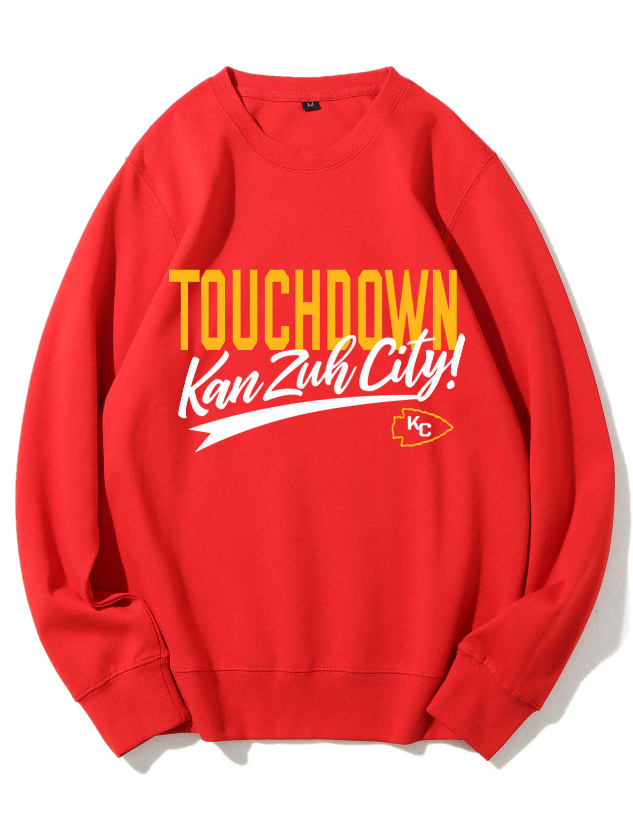 KC Heart Football Sweatshirt