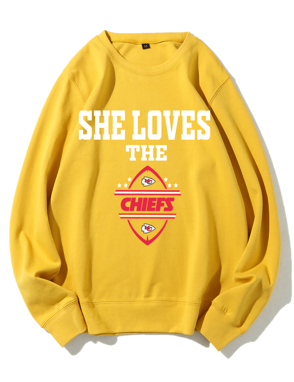 KC Heart Football Sweatshirt
