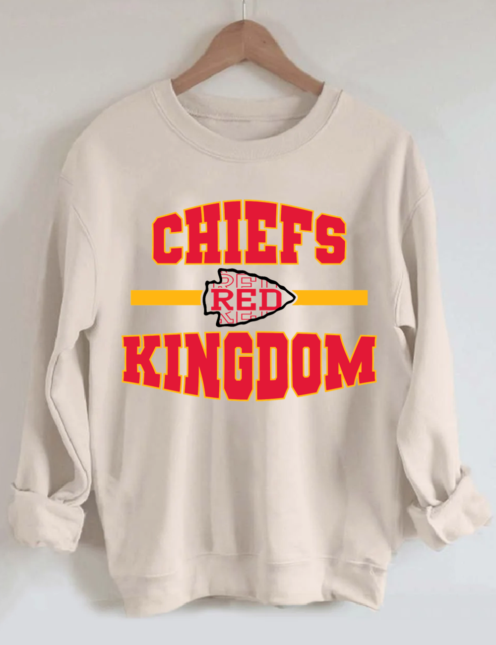 KC Heart Football Sweatshirt