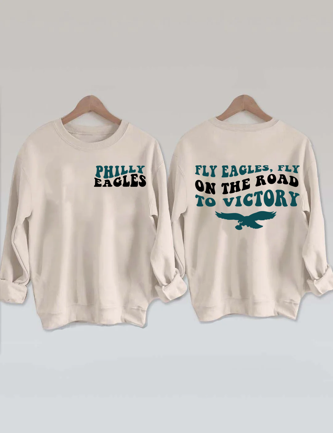 Fly Eagles, Fly On The Road To Victory Football Sweatshirt