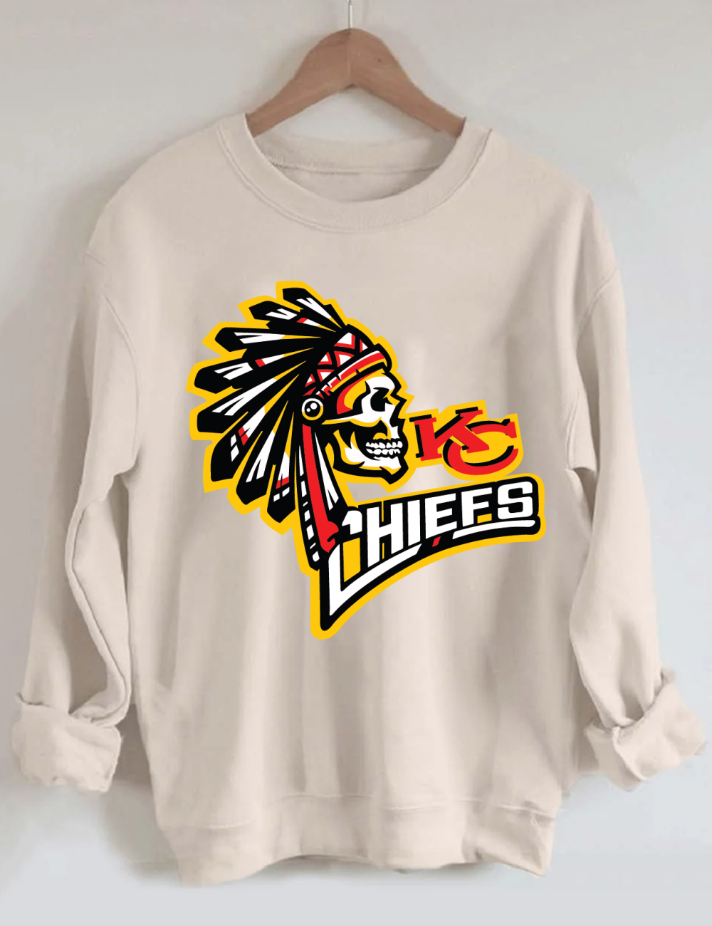 Retro KC Chiefs Football Sweatshirt