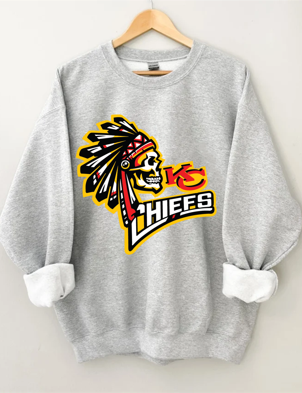 Retro KC Chiefs Football Sweatshirt