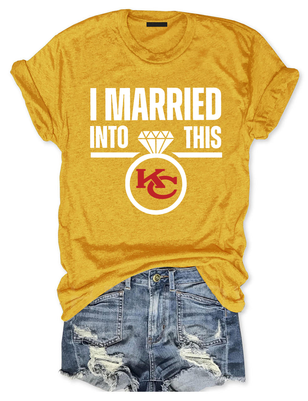 I Married Into This KC Chiefs Football T-Shirt