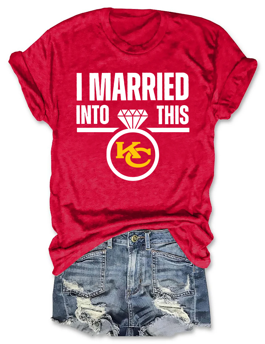 I Married Into This KC Chiefs Football T-Shirt