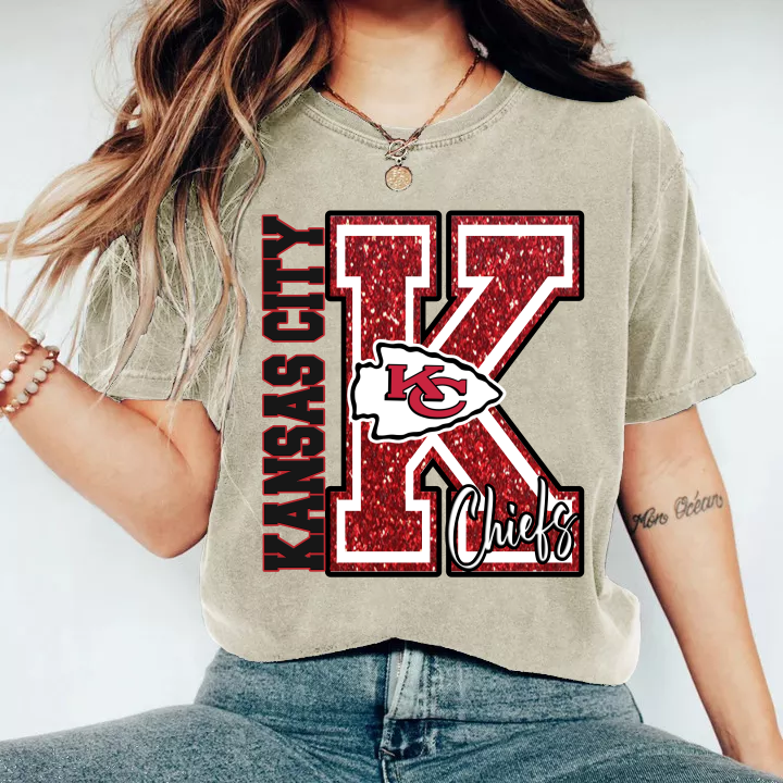 Bling Kansas City Chiefs Football T-Shirt