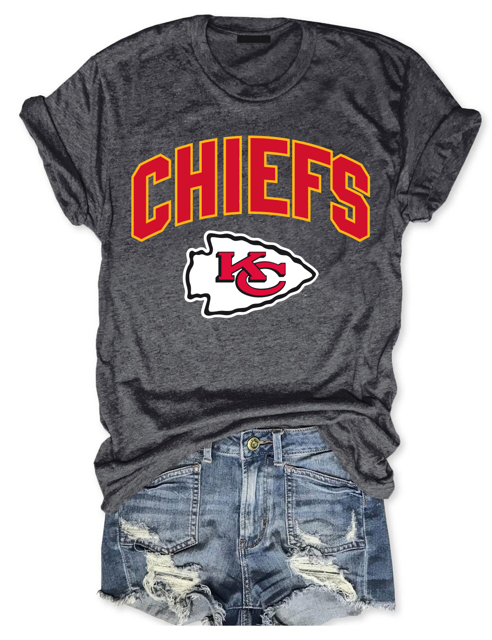 Retro Kansas City Chiefs Football T-Shirt