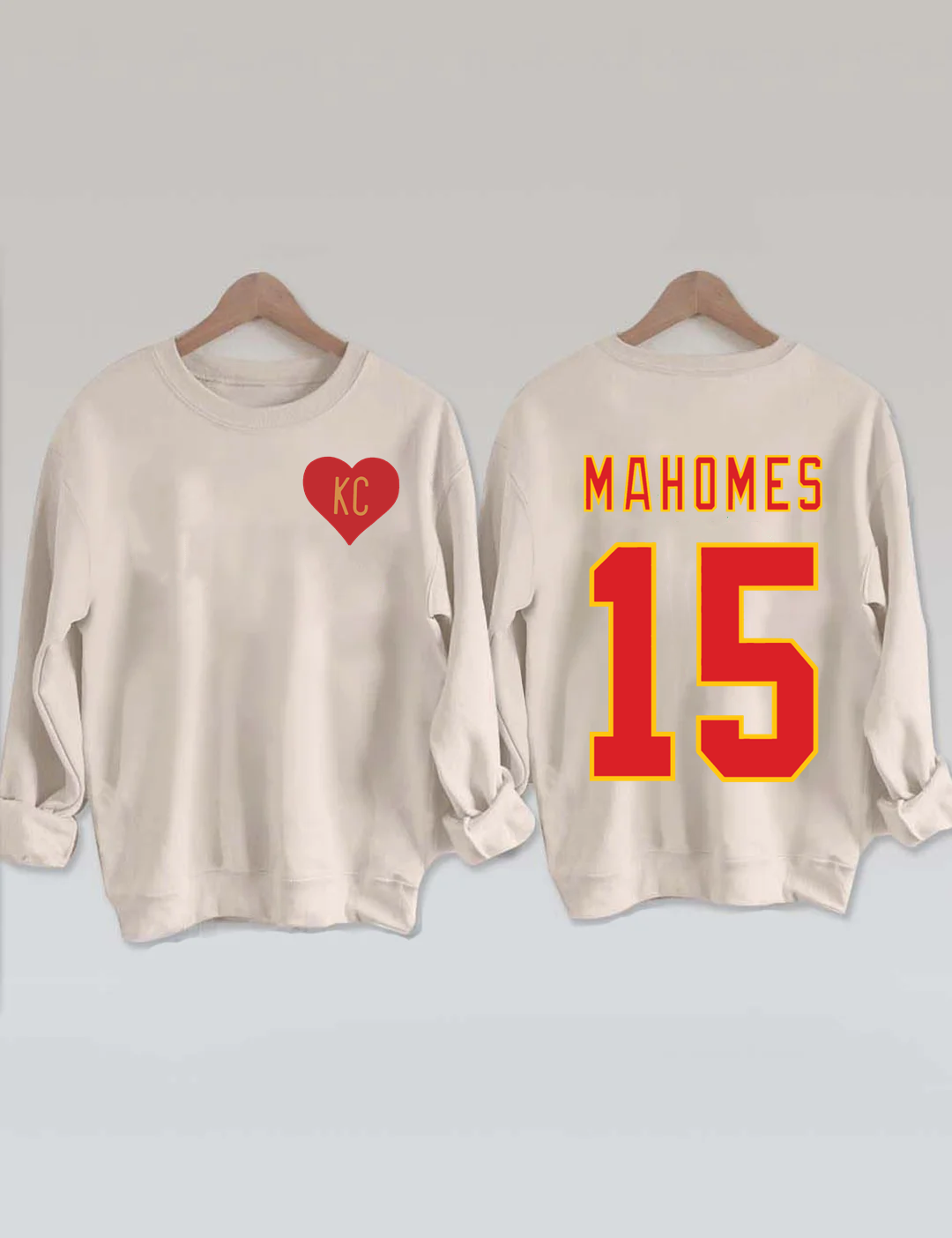 Retro KC Chiefs  Mahomes Football Sweatshirt