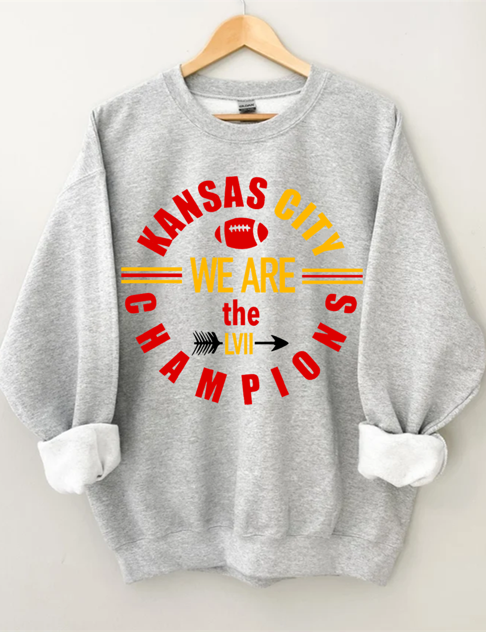 Kansas City We are the Champions Football Sweatshirt