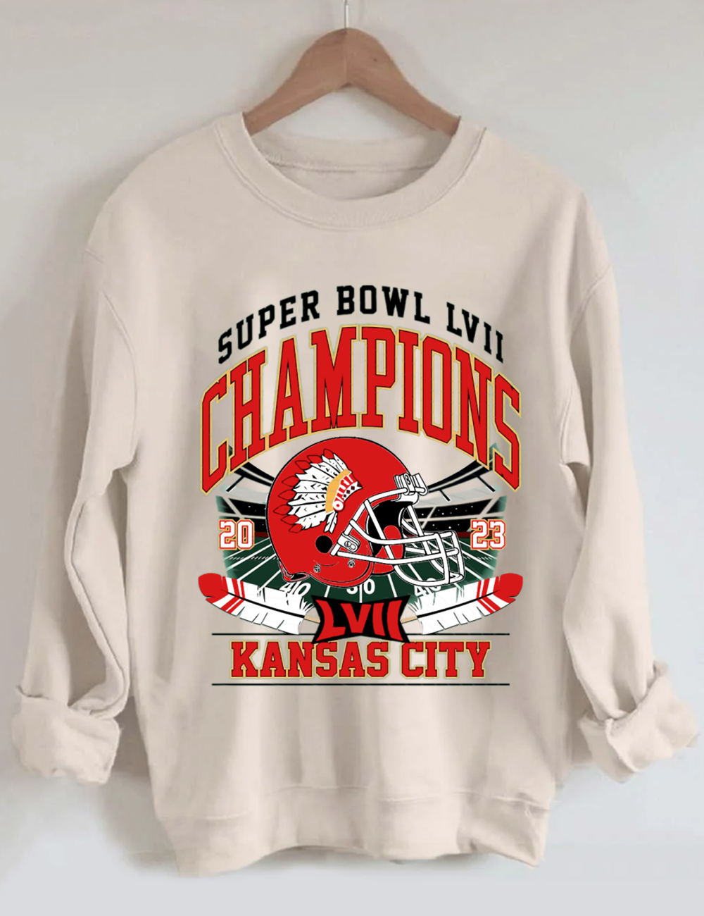 Kansas City SB Champs Football Sweatshirt