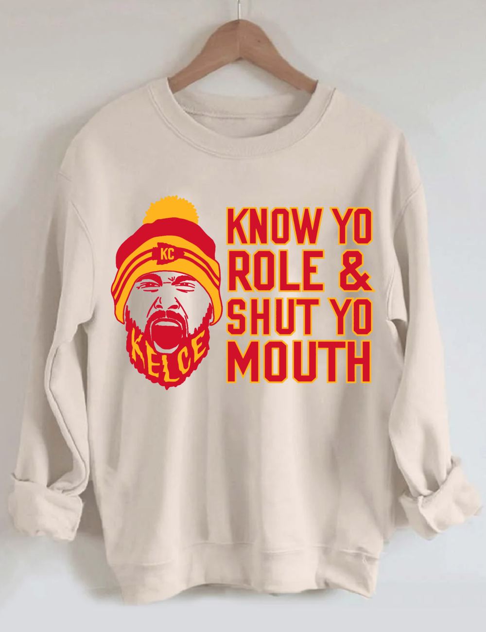 Retro KC Chiefs Mahomes Football Sweatshirt