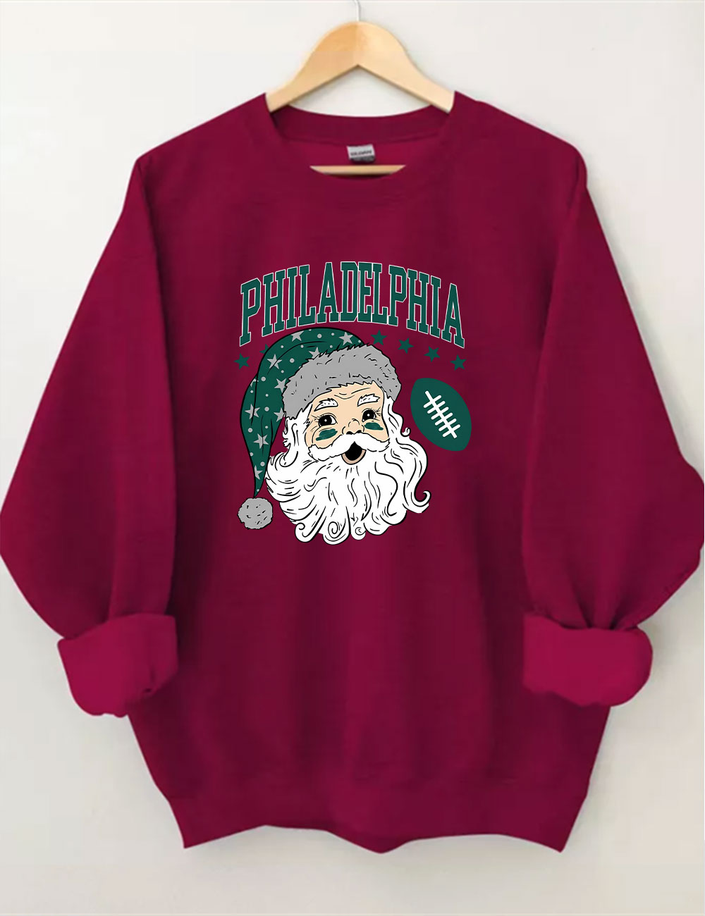 Philadelphia Santa Christmas Football Sweatshirt