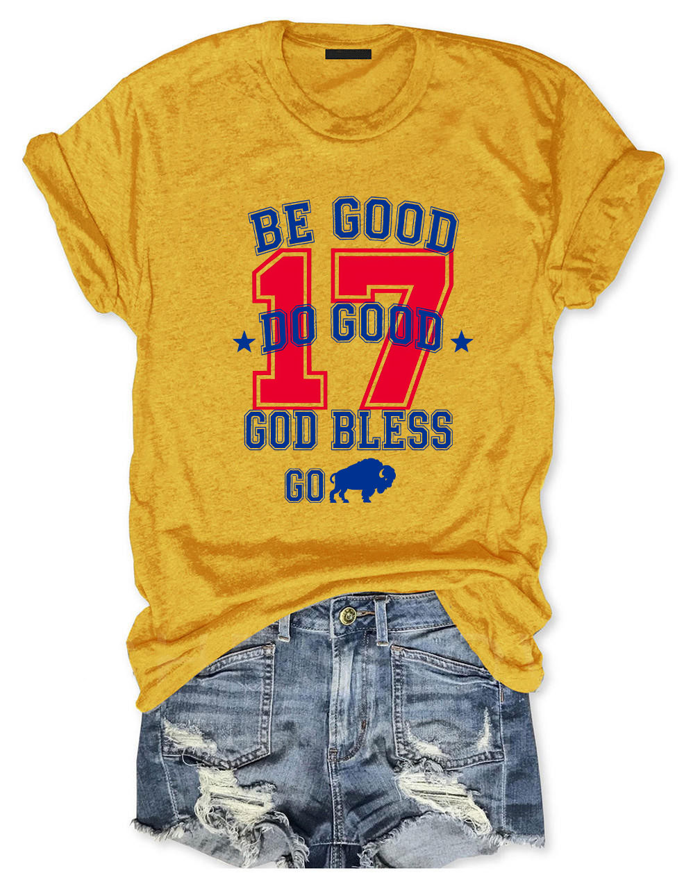 Be Good Do Good Buffalo Go Bill Funny T-Shirt