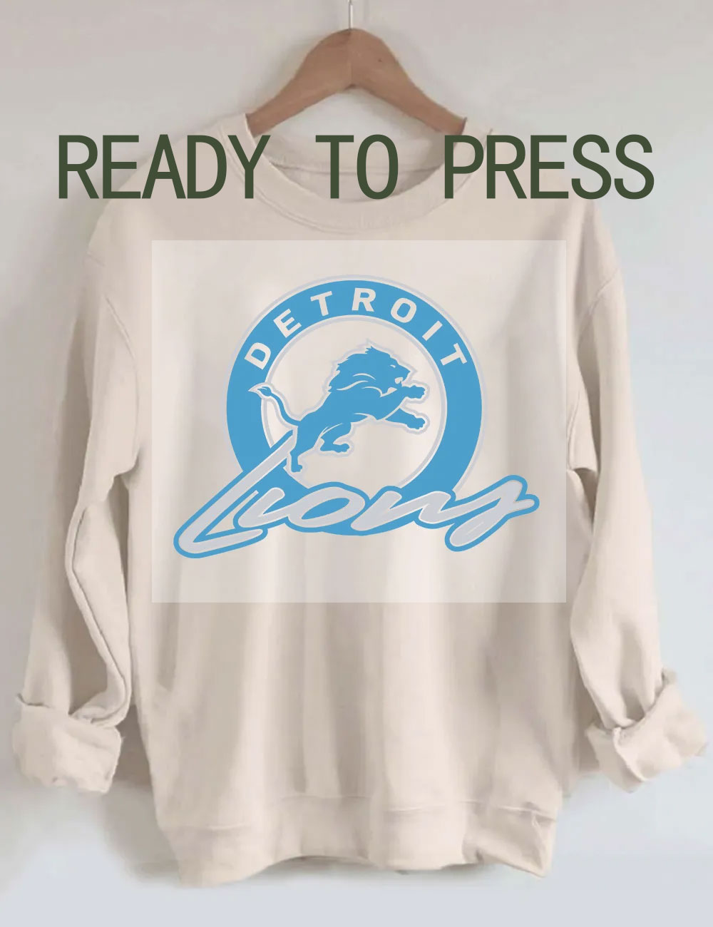 Vintage Detroit Lions DTF Heat Transfer