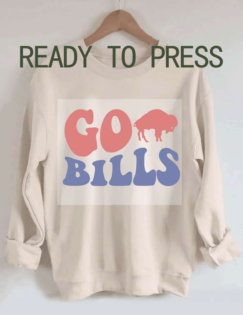 Go Bills Football DTF Heat Transfer