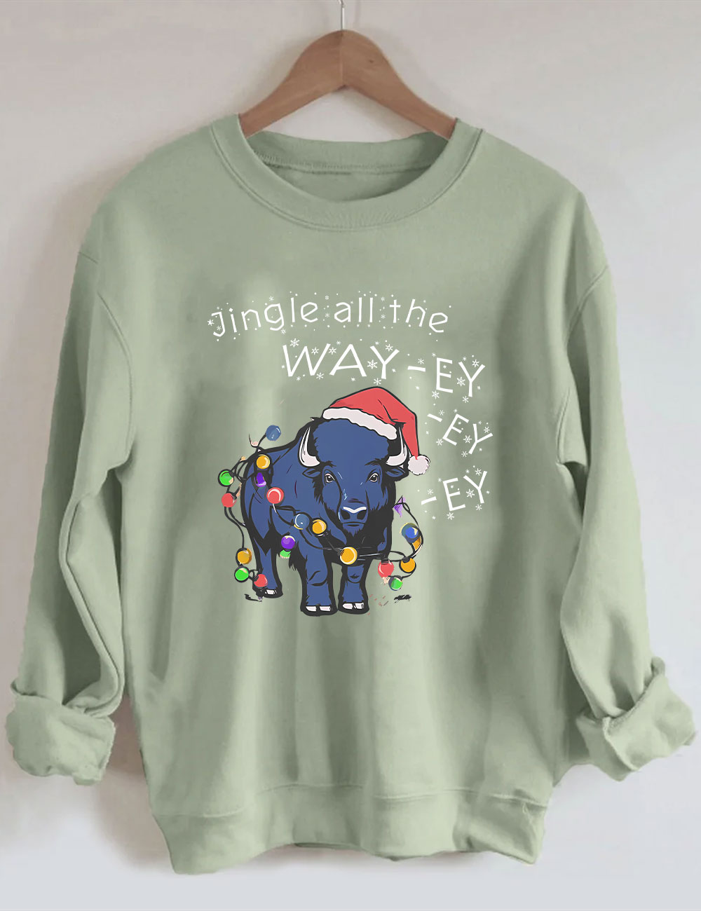 Jingle all the Way-ey-ey-ey Buffalo Bills Christmas Sweatshirt