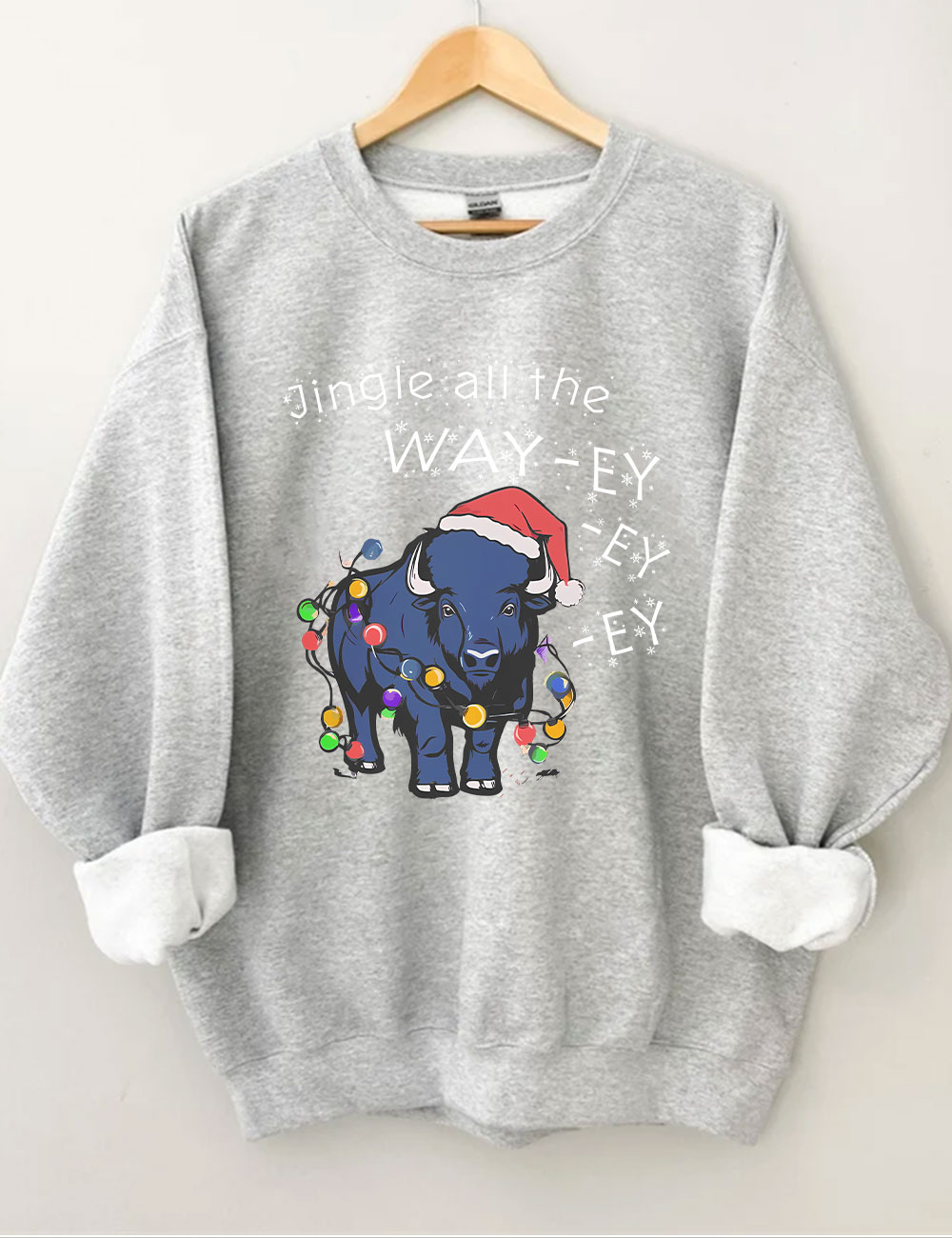 Jingle all the Way-ey-ey-ey Buffalo Bills Christmas Sweatshirt
