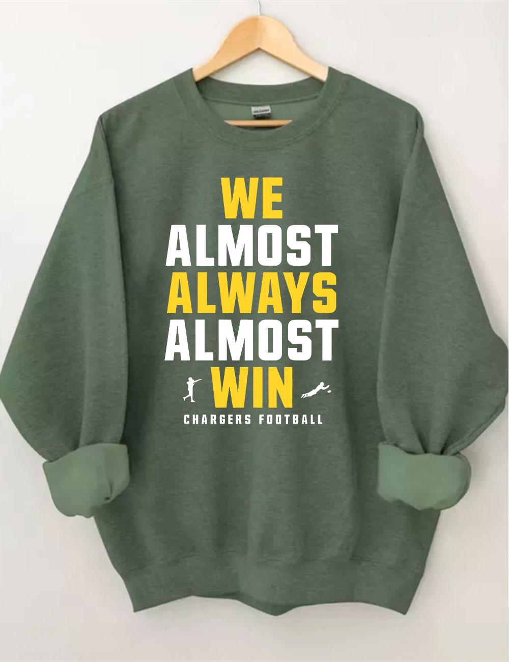 We almost always almost win  Los Angeles Chargers Football Sweatshirt