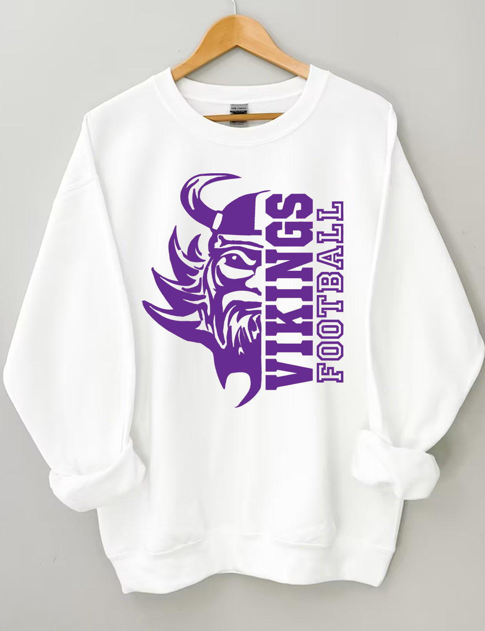 Vikings Half Face Football Sweatshirt