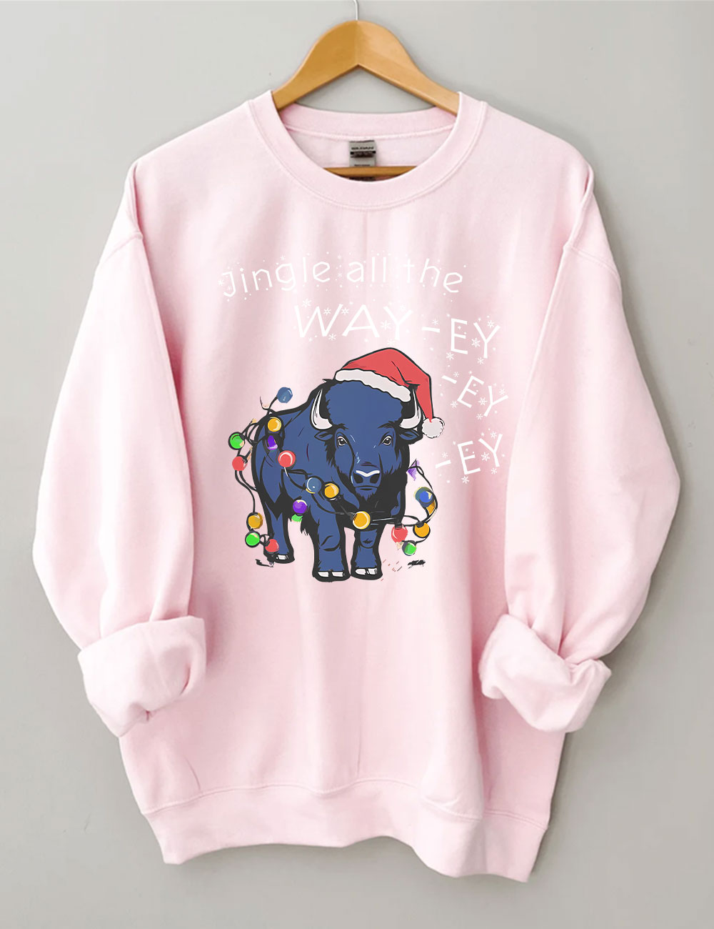 Jingle all the Way-ey-ey-ey Buffalo Bills Christmas Sweatshirt