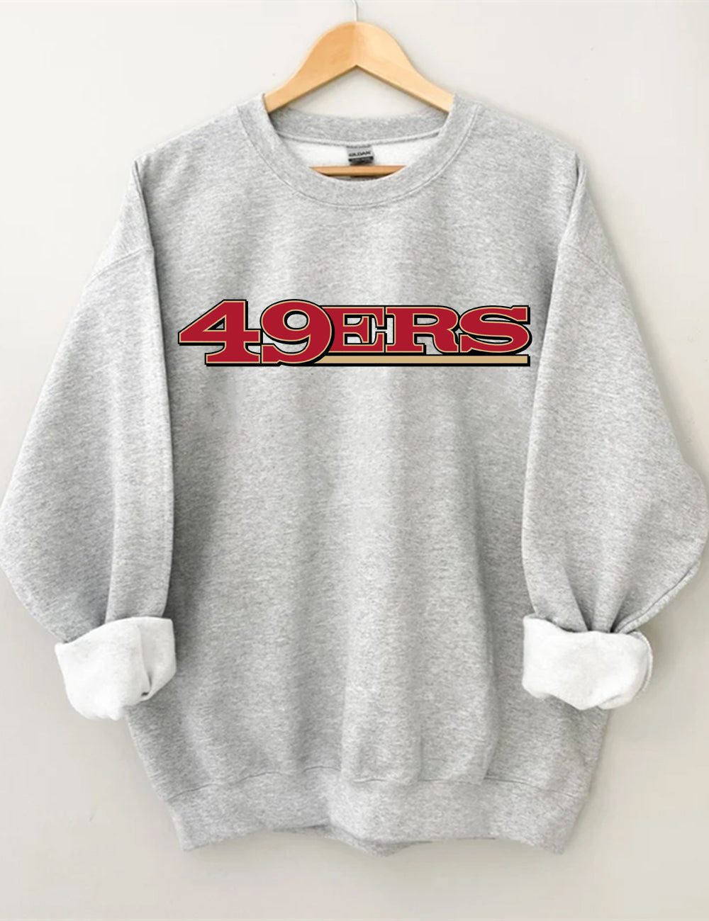 49ERS Football Letters Sweatshirt