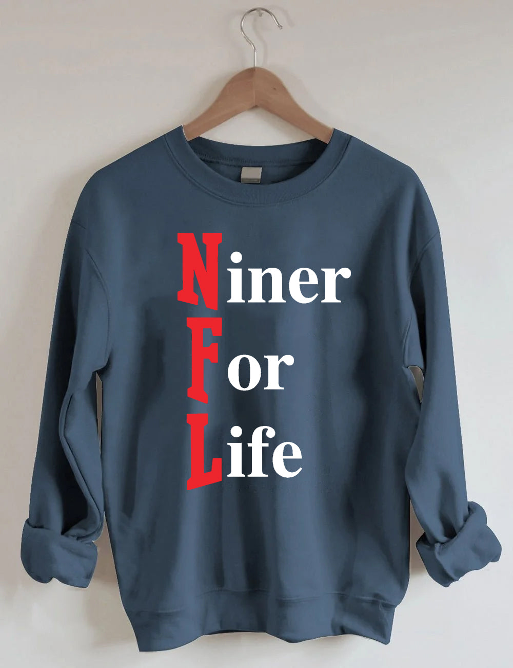 49ERS Football Letters Sweatshirt