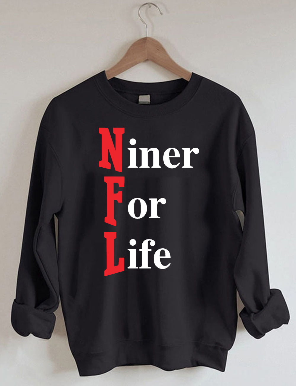 49ERS Football Letters Sweatshirt