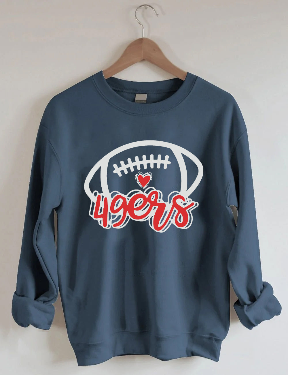 49ERS Football Letters Sweatshirt