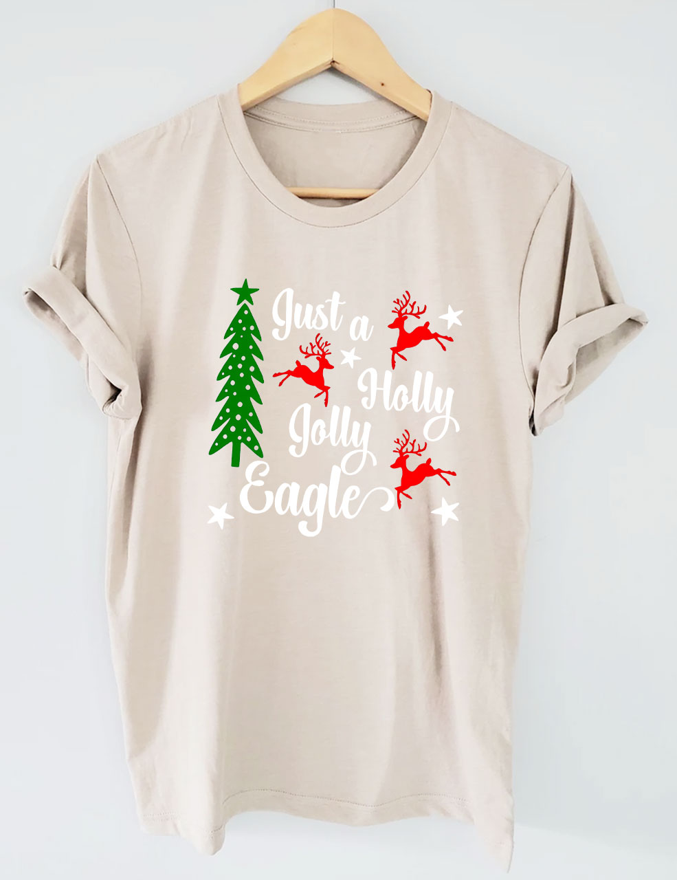 Christmas Eagles Football T-Shirt