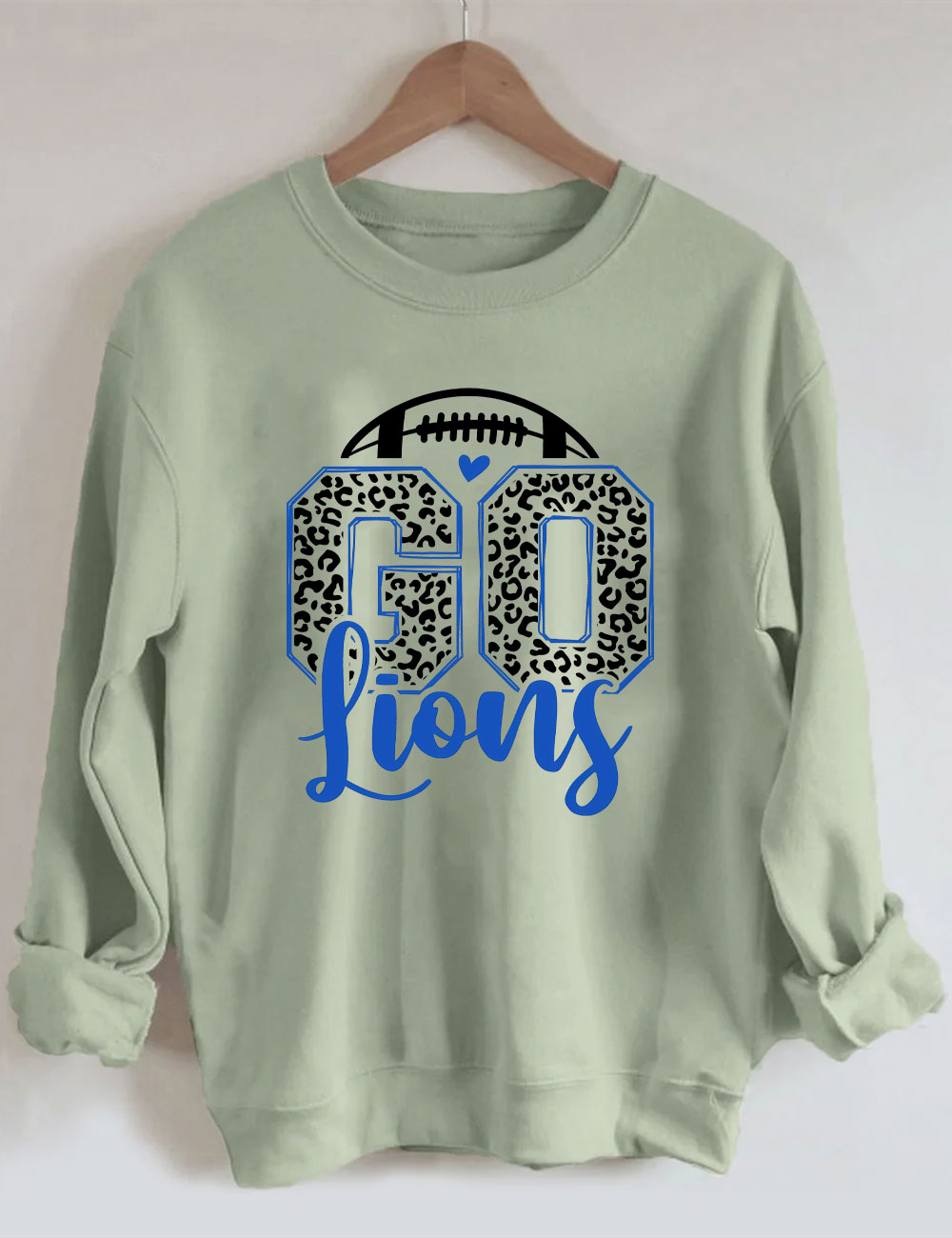 Leopard Go Lions Football Sweatshirt