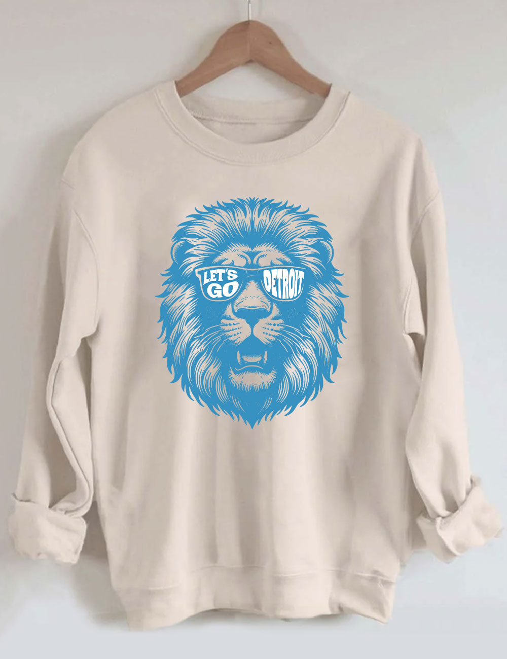 Lets Go Detroit Football Sweatshirt